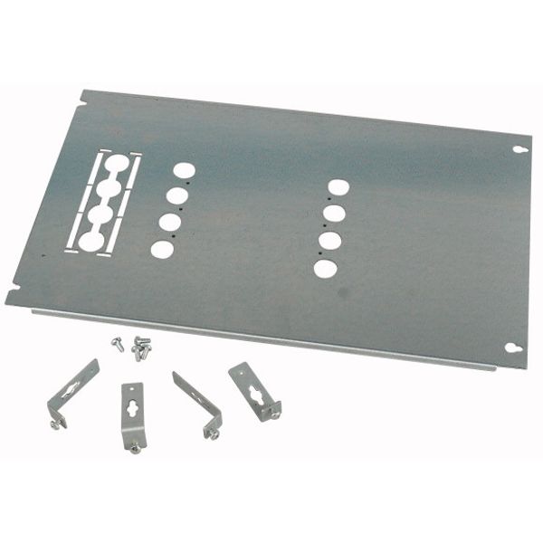 Mounting plate, +mounting kit, for NZM2, horizontal, 3p, HxW=200x600mm image 1