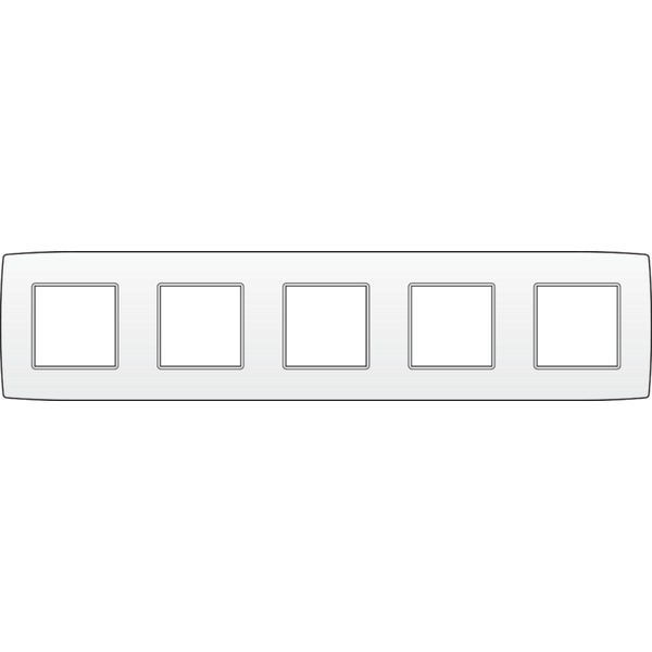 Fivefold faceplate, 71 mm centre distance, Niko Original white image 1