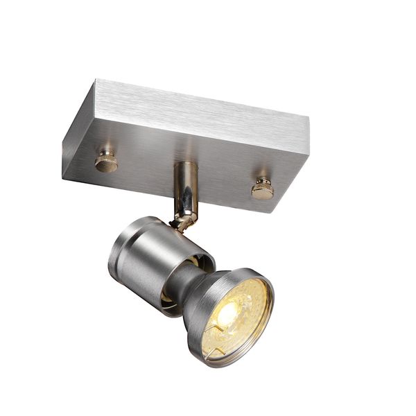 ASTO I wall- & ceiling lamp, GU10, max. 75W, brushed alu image 6