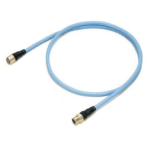 DeviceNet vibration-resistant thin cable, straight M12 connectors (1 m DCA10060F image 1