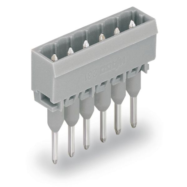 Male connector for rail-mount terminal blocks 1.2 x 1.2 mm pins straig image 3