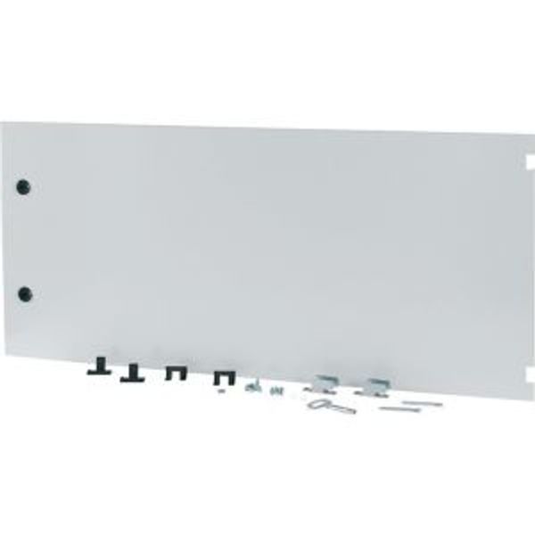 Section wide door, closed, HxW=450x1000mm, IP55, grey image 2