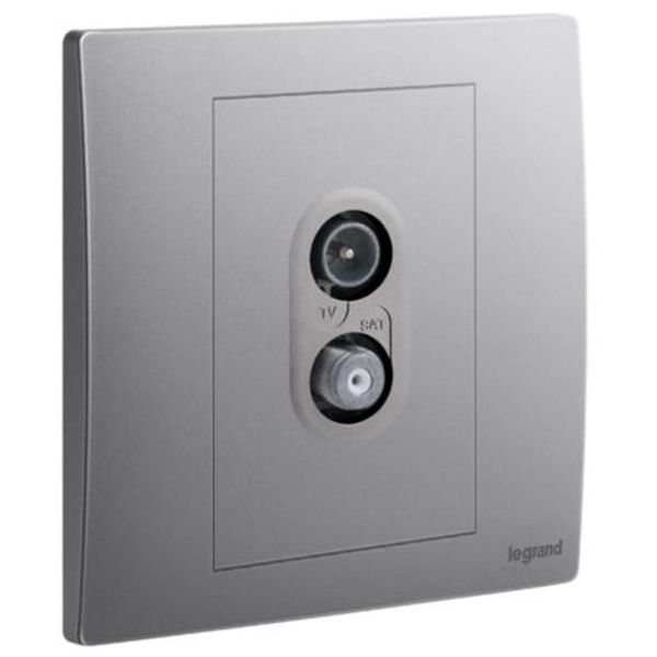 281153DS Mallia Senses 1 gang TV- SAT socket outlet image 1