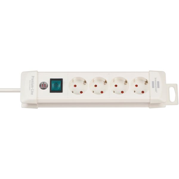 Premium-Line extension socket 4-way white 1,8m H05VV-F 3G1,5 image 1
