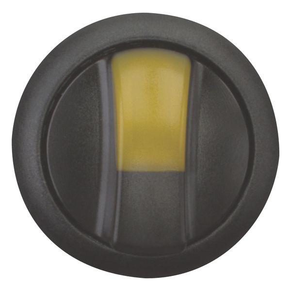 Illuminated selector switch actuator, RMQ-Titan, With thumb-grip, maintained, 2 positions, yellow, Bezel: black image 2