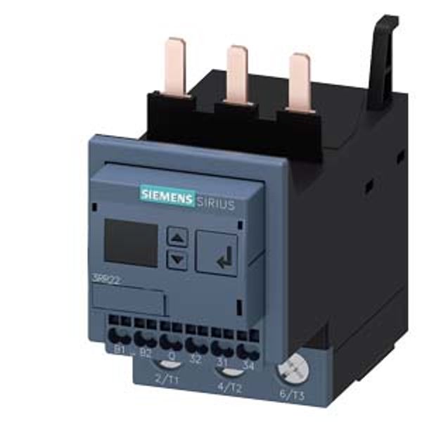 Monitoring relay attachable to contactor 3RT2, spring-type connection system image 1