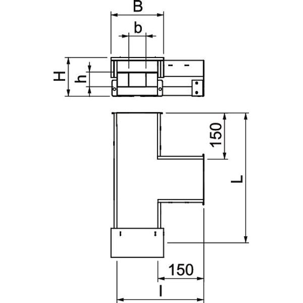 BSKH09-T0506 T piece for BSKH09-K0506 50x60 image 2