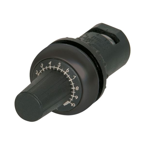 Potentiometer, Classical, M22, 22.5 mm, R 4.7 kΩ, P 0.5 W, Bezel: black image 6