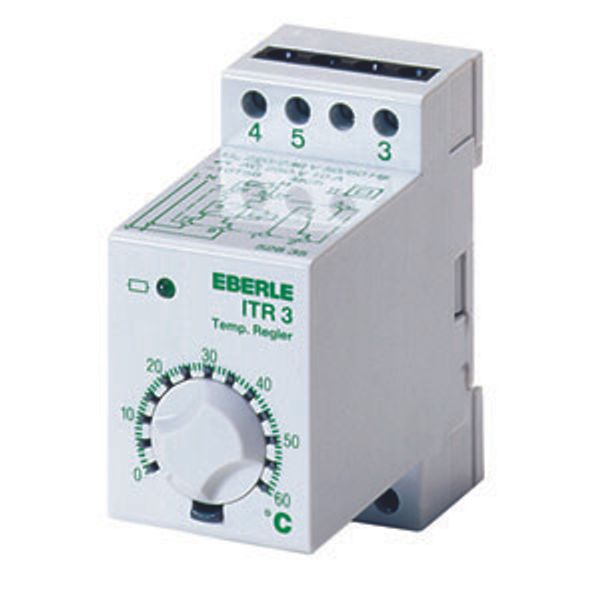 Temperature controller on mounting rail -40...20C, AC 230V, 1 changeover contact, potential free, 10 A image 2