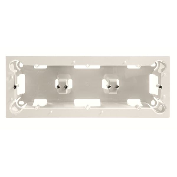 8593 BL Surface mounting box 3-gangs - White 3 gang White - Sky Niessen image 1