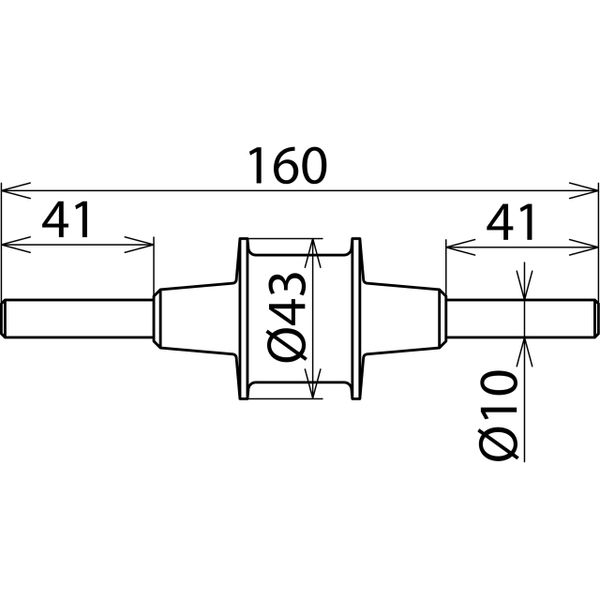 Isolating spark gap with 2 connections, Rd 10mm, StSt image 2