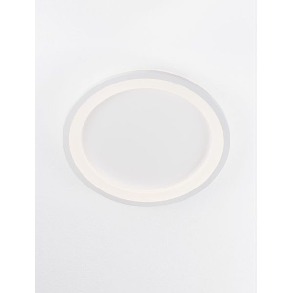 Sandy White Aluminium & Acrylic LED 30 Watt 230 Volt 2223Lm 3000K IP20 D: 37 H: 4.6 cm image 1