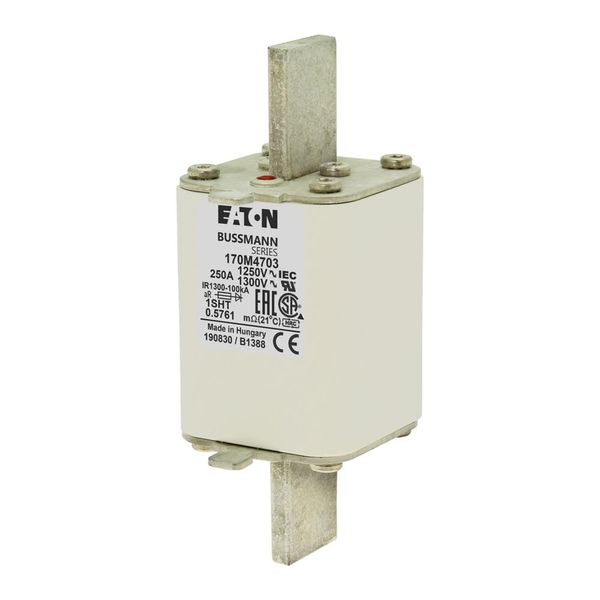 Fuse-link, high speed, 250 A, AC 1250 V, size 1, 53 x 63 x 135 mm, aR, IEC, single indicator image 6