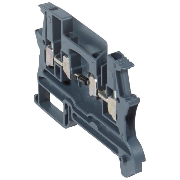 Terminal block viking 3 - screw - function block - 1 connection - diode carrier image 1