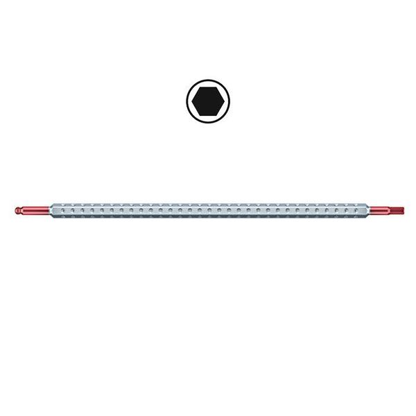 SYSTEM 4 combined ball end hex - hex reversible blade 269 37  SW 4,0 - SW 4,0 image 1