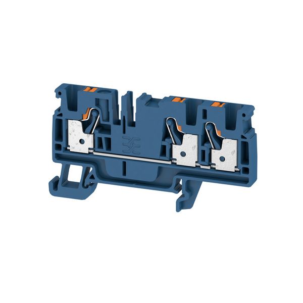 Feed-through terminal block, PUSH IN, 4 mm², 800 V, 32 A, Number of co image 1