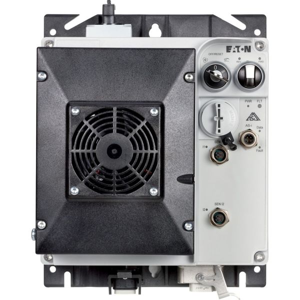 Speed controllers, 8.5 A, 4 kW, Sensor input 4, 180/207 V DC, AS-Interface®, S-7.4 for 31 modules, HAN Q5, with manual override switch, with fan image 15