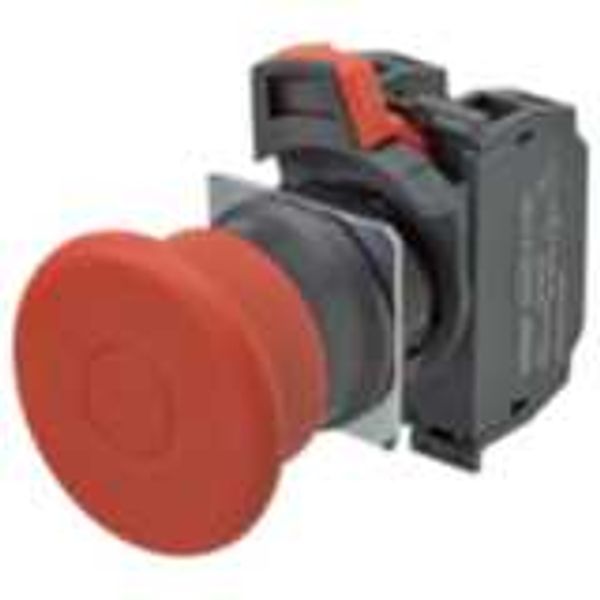 Emergency stop switch, Push-in, non-illuminated, 40 mm dia, push-lock/ image 3