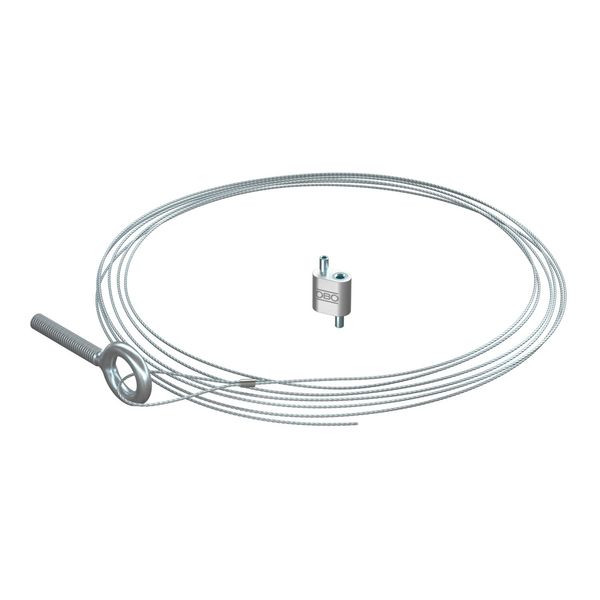QWT AS 1 1M G Suspension wire with eyebolt 1x1000mm image 1