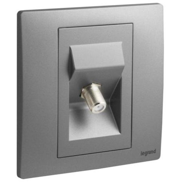 281152DS Mallia Senses 1 gang TV female terminal socket outlet image 1