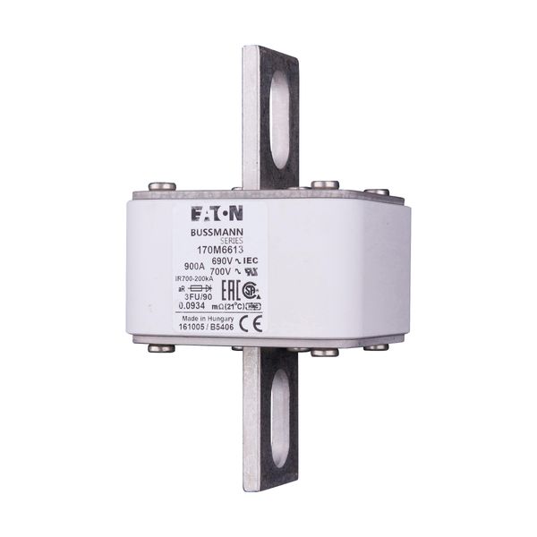 Fuse-link, high speed, 900 A, AC 690 V, size 3, 76 x 92 x 135 mm, aR, IEC, UL image 7