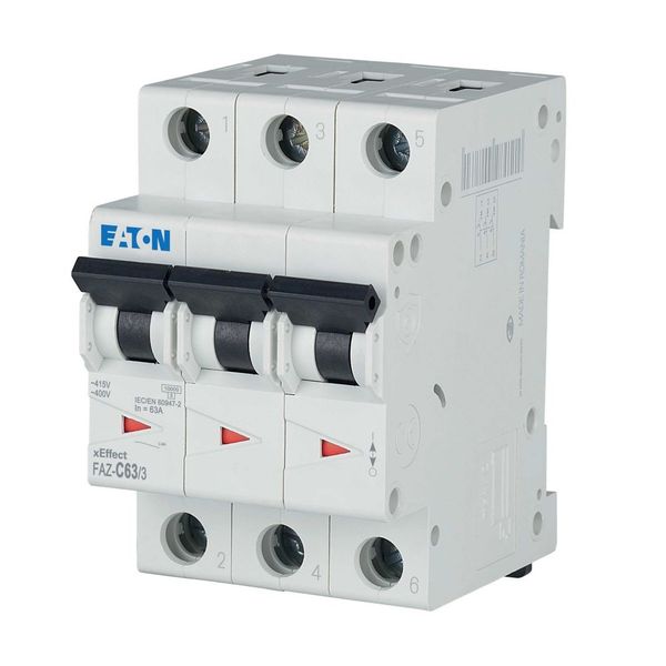 Miniature circuit breaker (MCB), 63 A, 3p, characteristic: C image 9