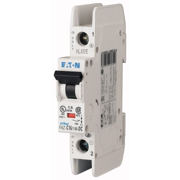 Miniature circuit breaker (MCB), 5 A, 1p, characteristic: C, DC image 1