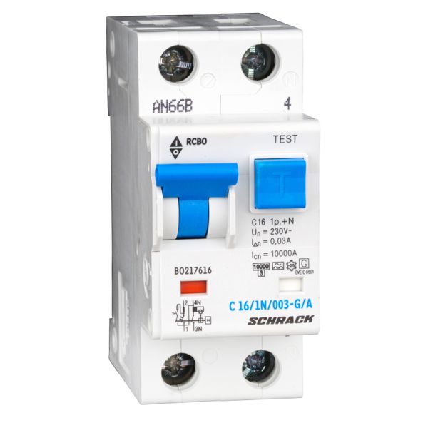 Combined MCB/RCD (RCBO) C25/1+N/30mA/Type A, G image 1