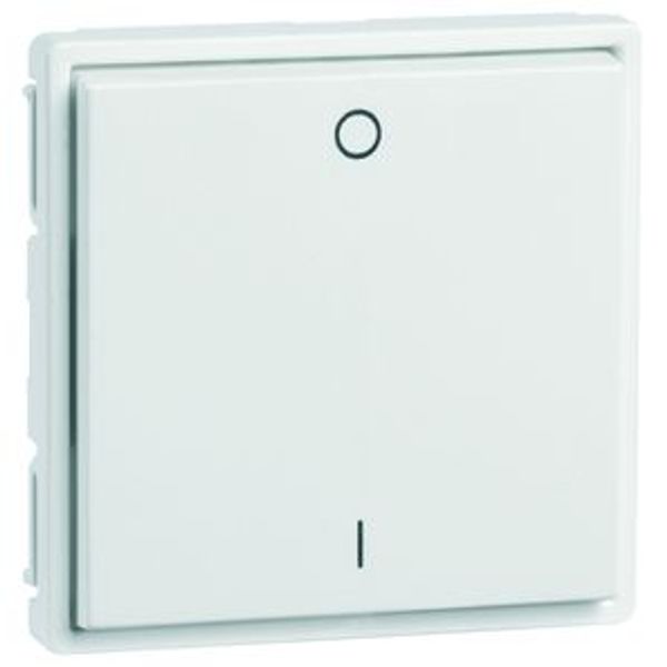 EnOcean Easyfit wall transmitter 55 x 55mm, 2-channel, pure white high-gloss, I/O image 1