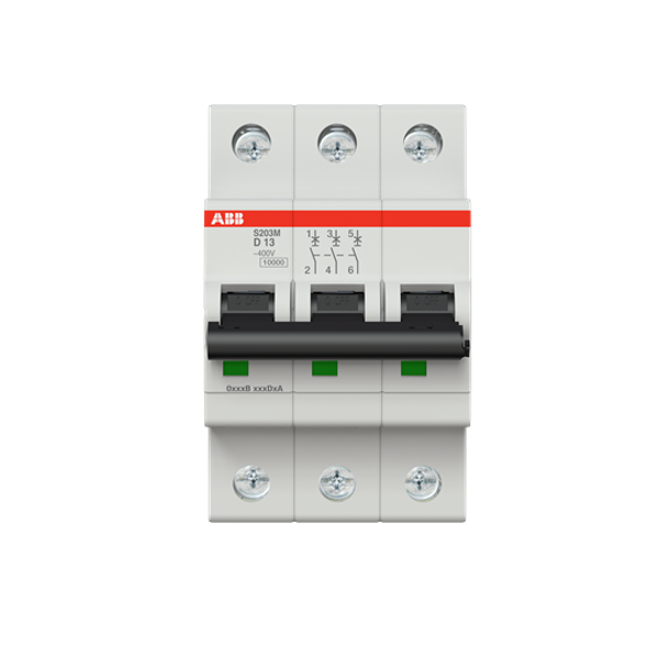 S203M-C13 Miniature Circuit Breaker - 3P - C - 13 A image 5