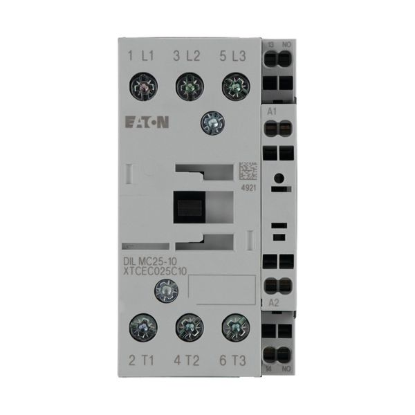 Contactor, 3 pole, 380 V 400 V 11 kW, 1 N/O, 230 V 50 Hz, 240 V 60 Hz, AC operation, Spring-loaded terminals image 14