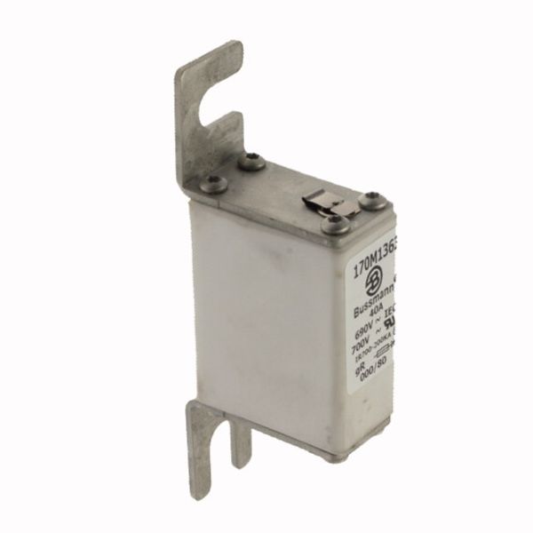 Fuse-link, high speed, 40 A, AC 690 V, DIN 000, 21 x 40 x 100 mm, gR, DIN, IEC, single indicator image 4