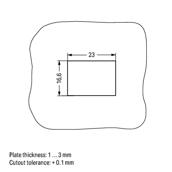 Snap-in frame 2-pole 1.0 … 3.0 mm black image 4