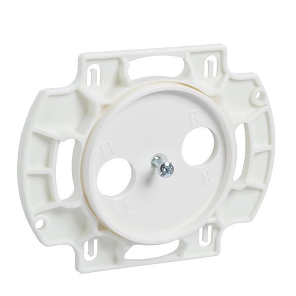 Robust - central plate - TV/R socket - white image 2