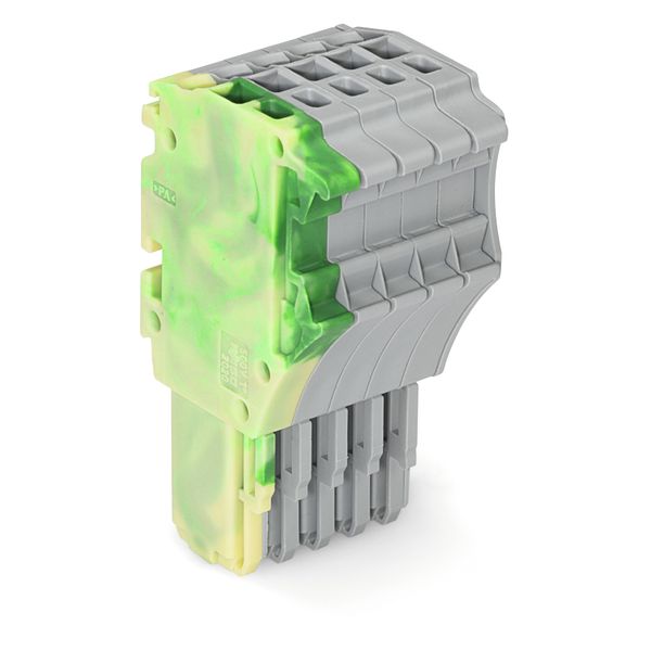 1-conductor female connector Push-in CAGE CLAMP® 1.5 mm² green-yellow/ image 1