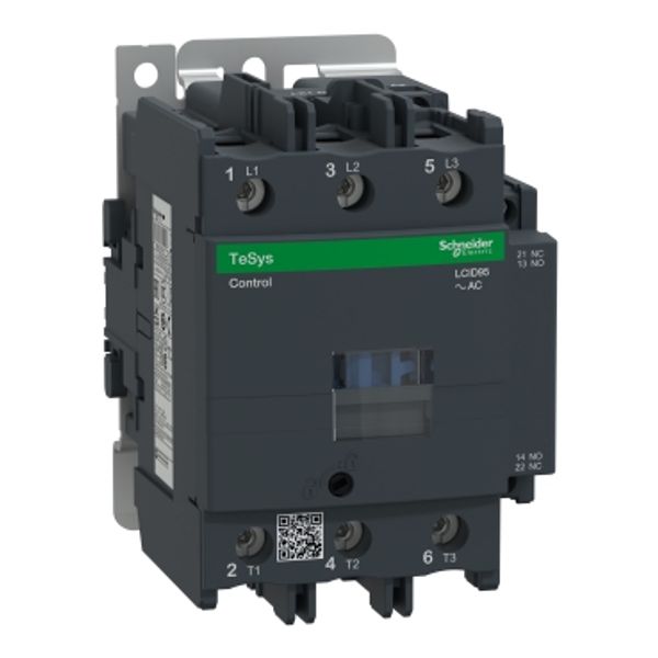 TeSys Deca contactor, 3P(3NO), AC-3/AC-3e, 440V, 95 A, 220V AC 50/60 Hz coil,screw clamp terminals image 4