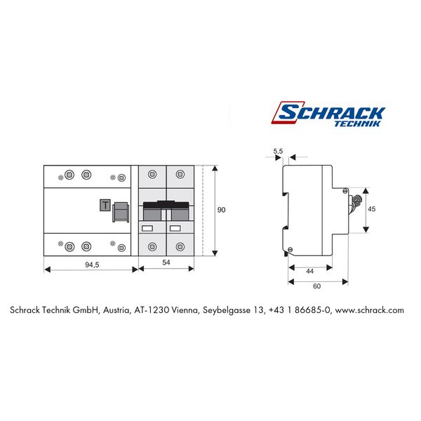 Residual Current Add-on Block 125/2/03, type A image 1