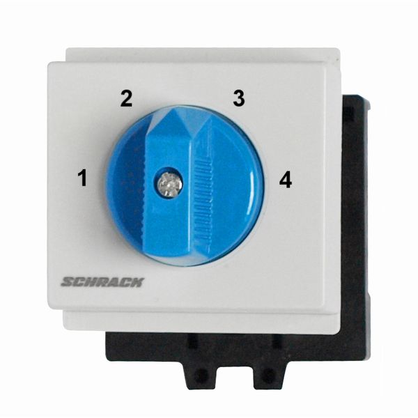 4 step switch, DIN-rail mounting, 2 pole, 20A,1-2-3-4 image 1