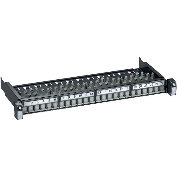 Actassi 19-C Patch Panel Sliding Evo 19" 1U 24pt S-One STP Cat6 image 4