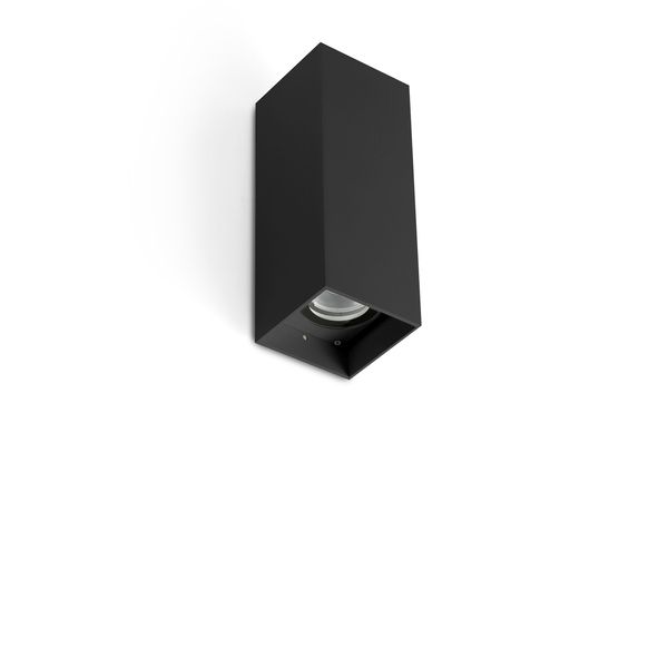 KOV BLACK SQUARE WALL L. LED 2x6W 2700K 14°/23° image 1