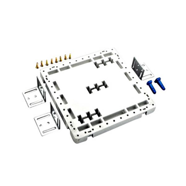 Busbar support, 3-pole, central for centre feed unit image 1