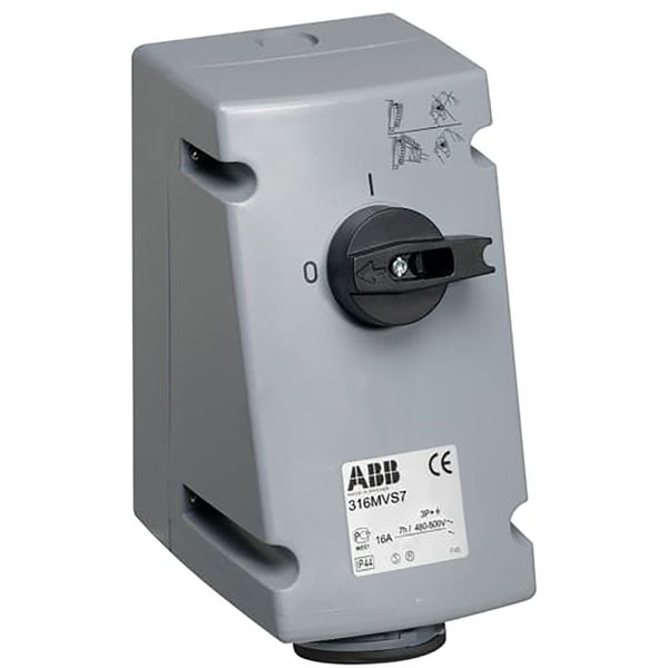 ABB420MI7WN Industrial Switched Interlocked Socket Outlet UL/CSA image 1
