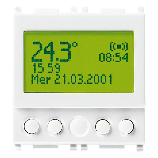 Alarm clock 120-230V white image 1