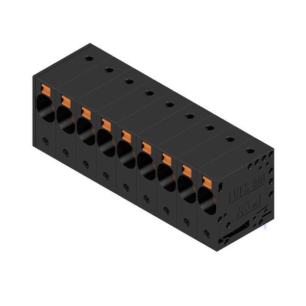 PCB terminal, 10.00 mm, Number of poles: 9, Conductor outlet direction image 4