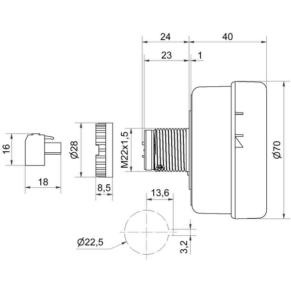 Multi-t.sounder EM 8 tne 24VAC/DC BK image 11