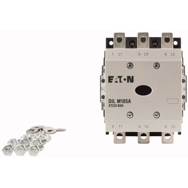 Contactor, 380 V 400 V 90 kW, 2 N/O, 2 NC, RAC 500: 480 - 500 V 50/60 Hz, AC operation, Screw connection image 6