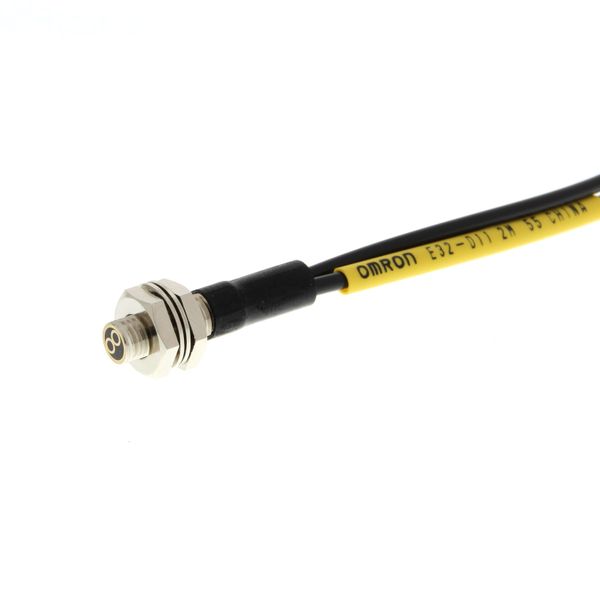 Fiber optic sensor head, diffuse, M6 cylindrical axial, R4 bend resist E32 1321F image 4