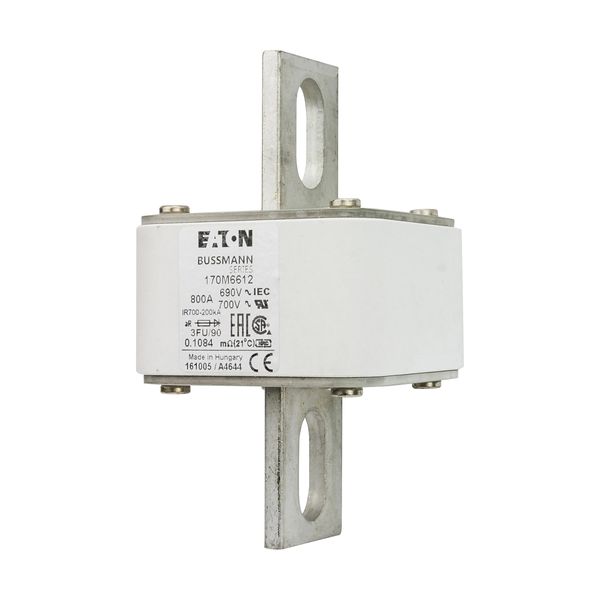 Fuse-link, high speed, 800 A, AC 690 V, size 3, 76 x 92 x 135 mm, aR, IEC, UL image 6