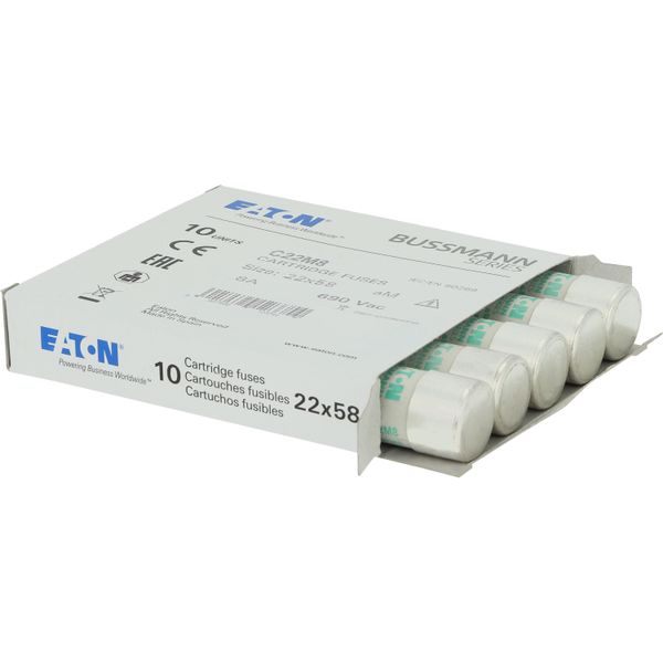 Fuse-link, LV, 8 A, AC 690 V, 22 x 58 mm, aM, IEC image 14