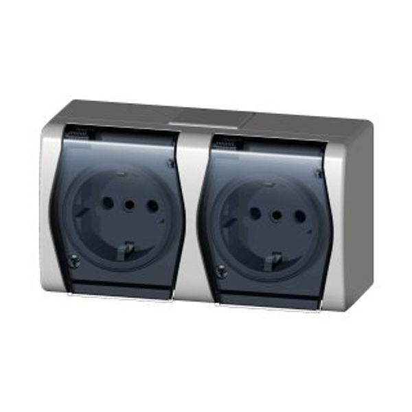 HERMES 2 SOCKET 2x2P+Z SCHUKO image 2